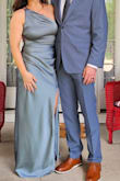 The dress was beautiful. Wore it to a black tie wedding and it was gorgeous. - Autumn A.