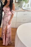 Floral garden party seems to be IN for 2026. Wore this dress & had so many compliments!

I am 43YO, 5'8 tall w/shorter torso (but the dress was long and great w/ 4 inch kitten heels) 37D+ chest and broad shoulders. 28-29in waist. I fluctuate weight between 146lbs-151lbs. - Grace K.