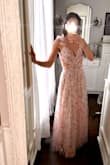 I cannot wait to wear this to my sister-in-law's wedding. The padding in the bra is amazing, the dress is so lightweight and comfortable. The adjustable straps and tie in back make the dress fit perfect. - Jessica C.