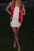 Great. For graduation, it's a tiny bit short, which is okay for me, but may be a bit too short if you're tall. Also, it's strapless, but it doesn't fall down - Claire M.