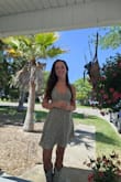 This cute dress fits perfectly and looks darling. Wish it came in more prints I'd buy every one! Great length too. - Brittany S.