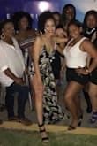 I wore the jumpsuit for my bachelorette party, and got tons on compliments! It made me feel very sexy! The only con to this jumpsuit is that if you are short like me, you will want to wear heels to keep it from dragging on the floor. You will not be able to wear a bra with this jumpsuit, so its perfect for perky tah tahs! I recommend this jumpsuit 100%! - Tia M.