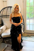 Originally ordered a small but switched to XS - dress is way prettier in person. My daughter loves the dress! - Kelli V.