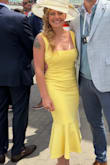 Incredible dress for an all day party at the Kentucky Derby. I look forward to wearing it again. I wore a no show thong, and no Bra or shapewear. - Stephanie S.