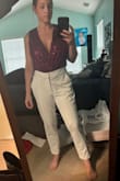 I loved this top! Wish there were more places to wear it. I was very nervous at first to go to a work Christmas party in it because of how extremely flowy it is; however, with A LOT of fabric tape (on the shoulders and chest) and nip covers (jic), I felt totally secure AND beautiful - Melissa A.