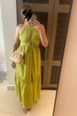 This was the perfect addition for a destination wedding - the color is unique and complimented my skin color well! It is as pictured. The ties take a moment to get the bust area settled in the right way but once together it is really such a fun piece! - Dakota G.