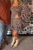 This dress was so cute! It was stretchy and soft. I wore it for my brother's wedding! It was perfect for the western theme. - Heather S.
