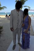 Wore this lavender dress to a beach wedding with a pastel dress code. I got a lot of compliments (the bride loved it!). The dress was comfortable to wear during the ceremony, dinner (the fabric hides bloating!), and for dancing. I didn't have to wear a bra due to the built-in cups, and the back string makes the fit customizable. The strings are silky, so they didn't stay tied with a simple bow. I had someone tie a stronger knot, and after that, it stayed put. I'm 5' tall so I had the bottom layer taken off, but this is expected. The length was perfect with 2.5 inch heels after that. 10/10 recommend this dress! - Tianna R.