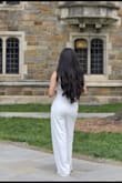 Absolutely loved this jumpsuit for my graduation! If you want something stylish and different instead of the traditional dress look, this is the perfect choice. The fit and design are so elegant and flattering. It was slightly long for my height, but with the right pair of heels, it looked amazing. Super comfortable, classy, and perfect for special occasions. Highly recommend! - Pooja S.