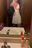 It's pretty cute, just a bit loose at the top; the straps fall off my shoulders. There was also blood on the lining of the dress that I noticed when I opened it, which is so gross, but I did not have time to return it. The material is very nice. - Amelea C.