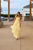 This dress was amazing for prom! I got so many compliments and I have never felt prettier! It was so perfect and it looked amazing up on my shoulders as well as off. It is long enough, which is hard for me to find, and it has movement with the ruffles that is so dreamy and perfect. The color was perfect! So glad I went with this one. - Bethany Y.