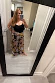 So I'm a xl size 16. They were very tight on me, and it was hard to zip em all the way up. I got a xl. Other than that, they were super comfy and cool, but the slit does go all the way up, so as long as you're cool with that! They were great. Also, I'm 5'2, and they were pretty long. - Chelsea D.