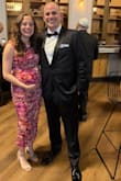 I wore this about 6 months pregnant and it was SO comfortable and flattering.  I sized up to a M in pregnancy for extra stretch and it easily accommodated my bump and chest. - Marissa S.