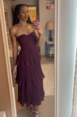 I wore this dress to a wedding, and it fit so perfectly, didn't feel tight or uncomfortable at all, but still looked form-fitting at the top. The material is lovely and didn't come with any wrinkles. It felt stunning, I would 100% recommend! - Robi B.