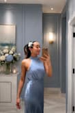 Love this dress from Lulus. The satin fabric feels so elegant, and the soft blue color is even prettier in person. Super flattering fit and perfect for weddings or special events. - Napatwaran A.