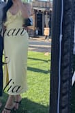 I bought this dress last minute for my aunt's 25th wedding anniversary, and I loved it! I was nervous it would be cheap and thin, but it was lined and of great quality. I can't wait to rewear when I have a tan. My only gripe is that the top was a little loose so I had to be careful with my tape showing, but that was a user error with my tape, not the dress. - Savannah H.