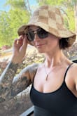Love this hat, I have a smaller head and it's a little loose but does have the Velcro inside the band to tighten it slightly. Great for beach days, stays on well, even when it's windy. - Jessica S.
