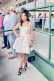 I love this dress. I wore it at the Kentucky derby. I sized up, I normally wear XS. - Mildred P.