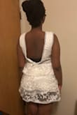 I was surprised by the quality. The dress was short in the back, probably true for anyone else who is on the taller side and fuller in the behind and front. Also needed a little help for the back of the dress to go all the way down. I got a large, but the sizing portion on the app recommended an extra large; that size was not available. I would recommend using the sizing chart and sizing up if you have a fuller body or using the one it recommends for you. - Azalee A.