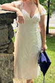 Beautiful, but one of the top ties came off when trying to tie it. This was the morning of my graduation from university so there was no time to try to fix it. Very pretty and comfortable, but fragile. - Lisa I.