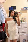 This dress is amazing. The fit and quality are great. It looks so elegant and classy. I bought it for my bridal shower, and it fits the theme perfectly. Absolutely love! Below is a photo of when I tried it on. - Bena S.