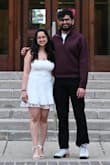 This dress fit perfectly! I usually wear a medium, and I ordered this in a medium - it hugged my body so well. The adjustable strings at the back are such a nice touch because they let you customize the fit perfectly to your body, which made the overall look super flattering. I wore this dress for my graduation, and it went perfectly with my cap and gown. The length was just right, and I specifically wanted a straight neckline to pair with the gown, so this was exactly what I was looking for. And the back is sooo sexy - such a stunning detail! Overall, I absolutely loved the fit and the look of this dress. It ended up being the perfect graduation dress, and I would highly recommend it! - Vedika H.