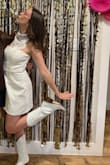 This dress was super cute for my bachelorette trip!! I wore it for our black and sparkles night out to the rodeo. It was super comfortable. A little big in the bust area, but nothing a quick pin can't fix! - Julia U.