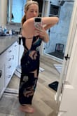 This dress is way too long, while not being able to zip up. I tried multiple sizes and ended up returning all of them - Maggie S.