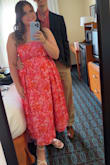 Very good material!! Fits perfectly and I'm a little on the curvy side. My new favorite dress got lots of compliments! - Brooklynn O.