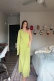 I love this dress! I'm normally an xs/s in dresses, but I grabbed the medium since it was the only size available. I wish it fit a little more snugly, but the medium fits better than I expected. Great for larger chests that need a strapless bra! - Julie R.