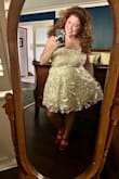 This dress is a work of art. I bought it for myself for Mother's Day. I will cherish it always thank you Lulus! XO - Sara J.