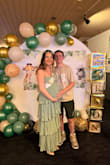 I bought this in an XL for my baby shower, and it fit everywhere just right, except my breasts, it was a little tight - Alivia D.
