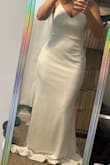 This dress definitely exceeded my expectations. Was a little nervous purchasing, but ended up loving. Material is not super heavy perfect for a summer wedding. Just had to get it hemmed on the bottom, but I absolutely love. - Hannah G.