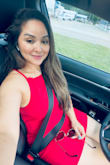 Red dress fits perfect, material, true size! I received good compliments. - Dunia C.