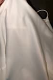 This unfortunately is quite see-through. Up near the neckline has a double lining that is overly visible through the fabric and is too high up for a slip to cover. My event is outdoors in the daylight so this unfortunately is a no-go. - Randi H.