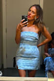 I love this dress! Super comfortable. A little loose up top and around the abdomen area, but I don't think an XS would fit my hips, so I kept the S. It's a beautiful dress! No stretch to the dress, just FYI. I wore the dress to my niece's bridal shower. It was perfect, and I felt like a Spanish modern Cinderella - Bobbie H.