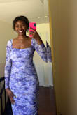 It's pricey, yet I appreciate the quality of the material. I'm tall, and the dress adjusts to me wonderfully so well. Fortunately, the mesh part of the dress isn't too see-through. - Donna G.