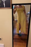 The fit is nice, but the material seems kind of cheap and the dress is completely see-through. - Bailey W.