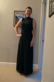 This dress is a gorgeous color and cut- it fits beautifully and shockingly is long enough for my tall frame (so rare)!  Thrilled. - Erica V.