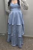 So cute, but tight, fit like exact, could've used some room in the stomach/waist area. Also really long, had to get it altered, cutting off the bottom 2 layers. But other than that, it looked so pretty! The blue is also a bit more vibrant than expected, but a pretty color! Also wore it with a lil cardigan, but it looks really nice without it too - Rebeca V.