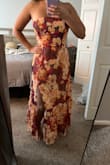 Perfect for a fall/spring wedding. Usually, I am in between small and medium and in this case I am glad I went with medium! It looks perfect. I think if I was less than a c cup the top would need to be altered though. I think it's lovely, but I expected the material to be higher quality and thicker. - Rachel H.