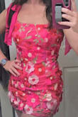 I loved this dress for the event I purchased it for. I normally order mediums or smalls, but due to this dress have no stretch whatsoever, I ordered a large, and it fit perfectly. - Andraya B.