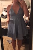 I got this for my upcoming honeymoon. I have a chubby apple shape, and this dress is flattering.
The only problem I have is that the cups are strangely loose. I'm going to try to bring the fabric in, but this dress is really made for those with large breasts. (I wear a 34D but it's more my broad shoulders than my breast size) Note that the top is basically a bikini top, but perfect for a honeymoon/beach!
You have to be careful with the zipper, like all Lulus dresses, as they don't zip fluidly and easily break. But this is a minor problem, as I've been careful enough. Certainly doesn't stop me from ordering! - Jenna B.