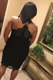 The material is very nice and I was totally fine with out a bra because the material is thick. I wore this for my 10 year sorority anniversary and I am so happy that I order from lulus. This was my 1st order but it will not be my last. In the past I was always disappointed when I shopped online but I can trust ordering from lulus. - Shermain R.