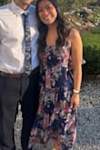 Fit well length wise, and I'm 5'1. The bust/ribcage area was tight, and I had some trouble keeping the tie straps in place, but it was overall a good purchase for a spring wedding. - Kimberly S.