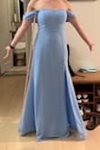 Love this dress! Fits like a glove, super flattering for my hour glass body type. Bride approved for bridesmaid dress usage too! Not too long, will be able to wear heels to avoid hemming. A little wrinkled out the box but steaming will fix it easily. - Vanessa G.