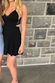This dress is absolutely stunning. I am very tall and it fit like a glove! A+ in my opinion. I got so many compliments because of how pretty it was and how flattering it is. Everything about this dress is amazing! It is a must buy! - Marisa C.