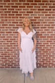 Bought this for my wedding shower and it was beautiful! I'm very picky about sleeves on dresses, but these were perfect. - Brooklyn L.