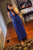 I ordered dress here for the first time and i am happy with my orders. This dress is so soft and very comfortable to wear. The only problem is the halter is a little bit loose but over all i love the dress. I can't wait to wear this at a wedding. - Janette P.