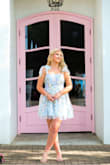 The dress was perfect for my daughter's senior pictures. - Cheyenne E.